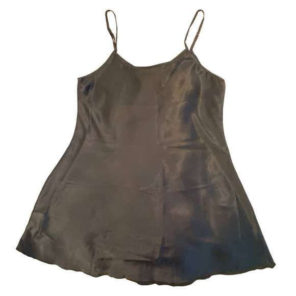 Avid Love Navy Satin Nightie with Adjustable Straps - Picture 2 of 8